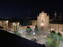 San Marco Square from the terrace at night.