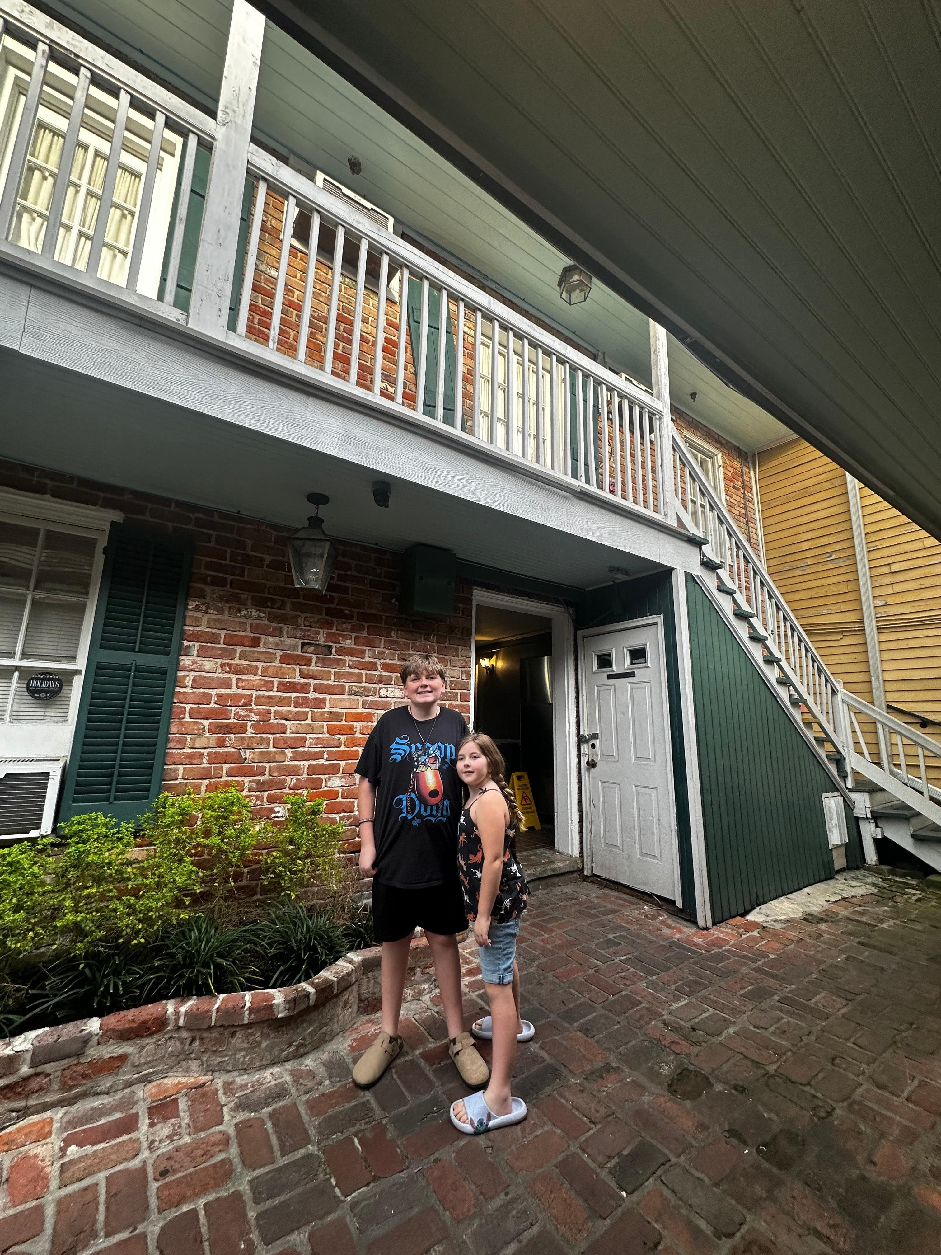 There are many buildings and walkways 