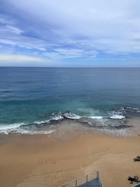 The ocean view from the King size room.