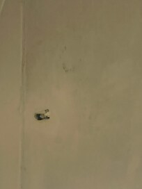 While in wall in bathroom