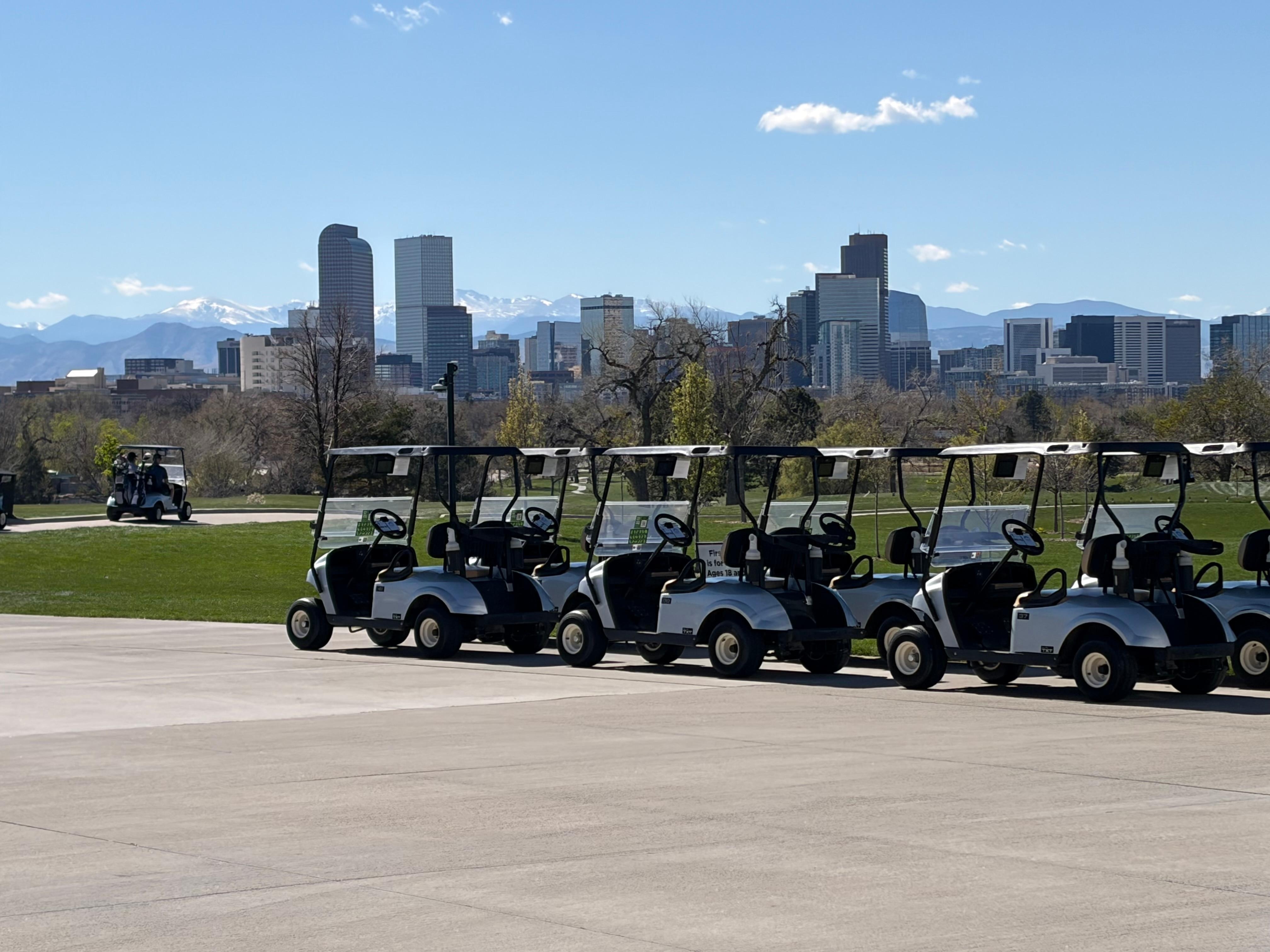 Amazing view of the sky line against the snow capped mountains 