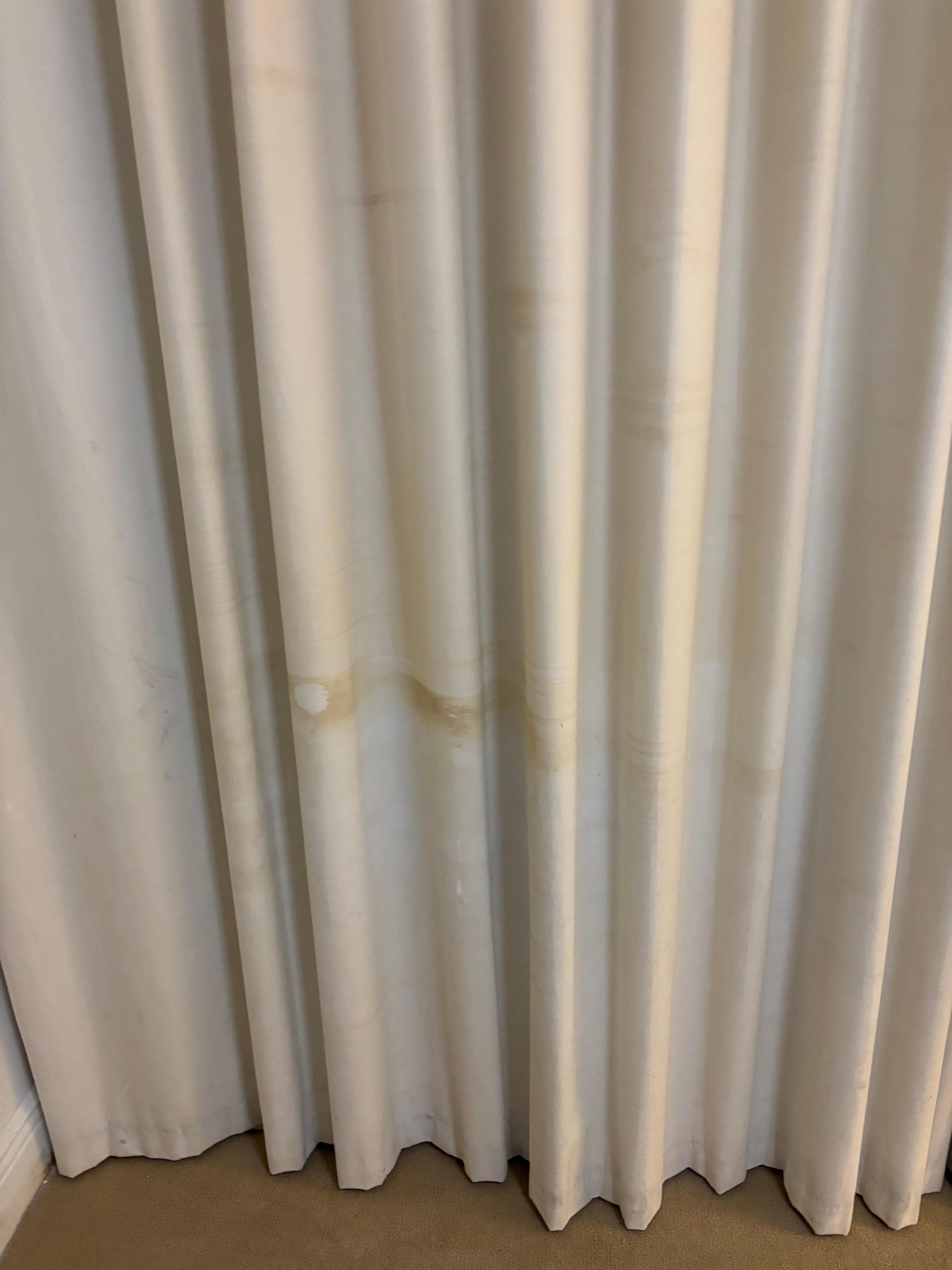 Stains on curtains