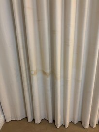 Stains on curtains