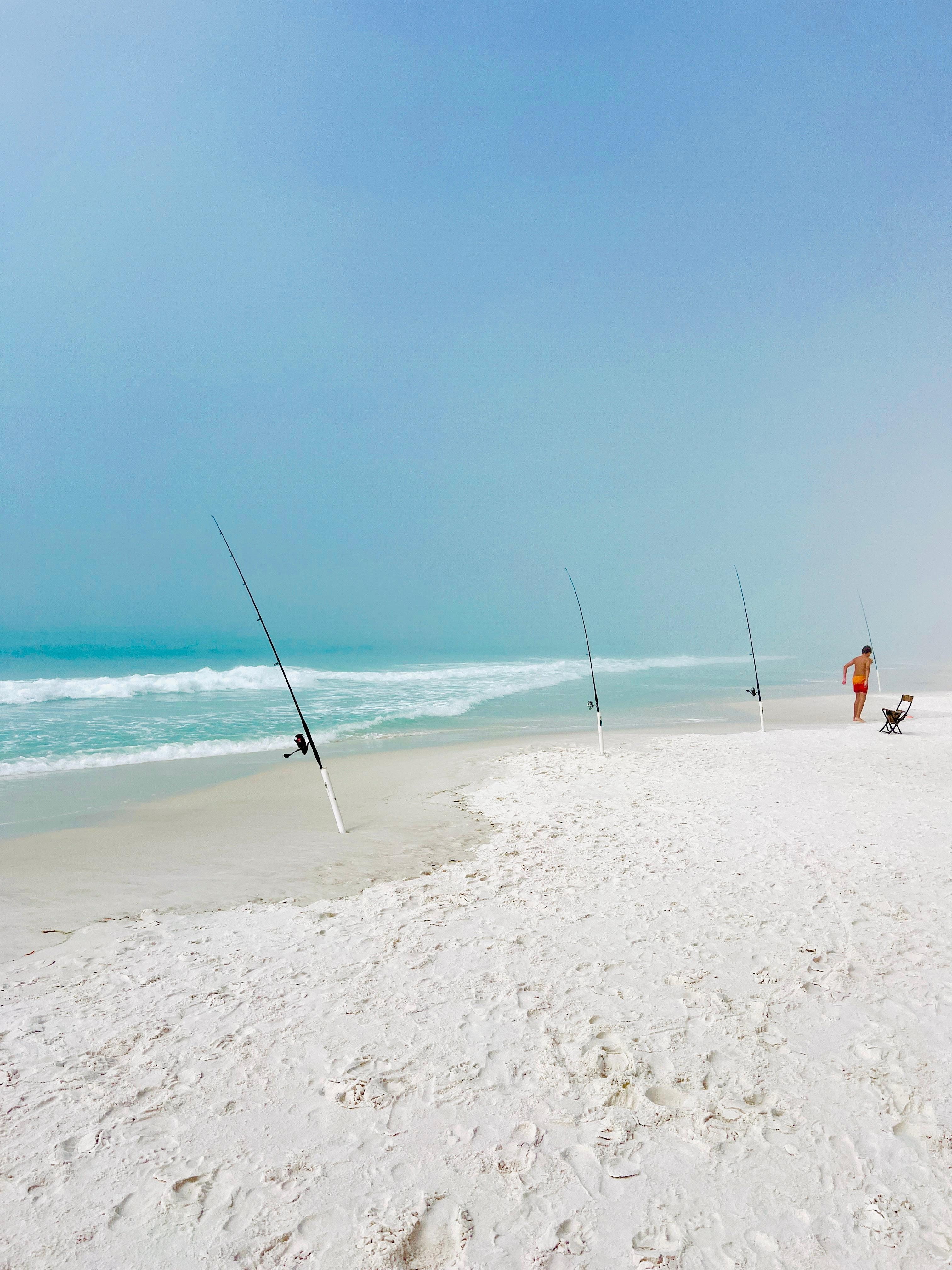 We enjoyed watching a fisherman.