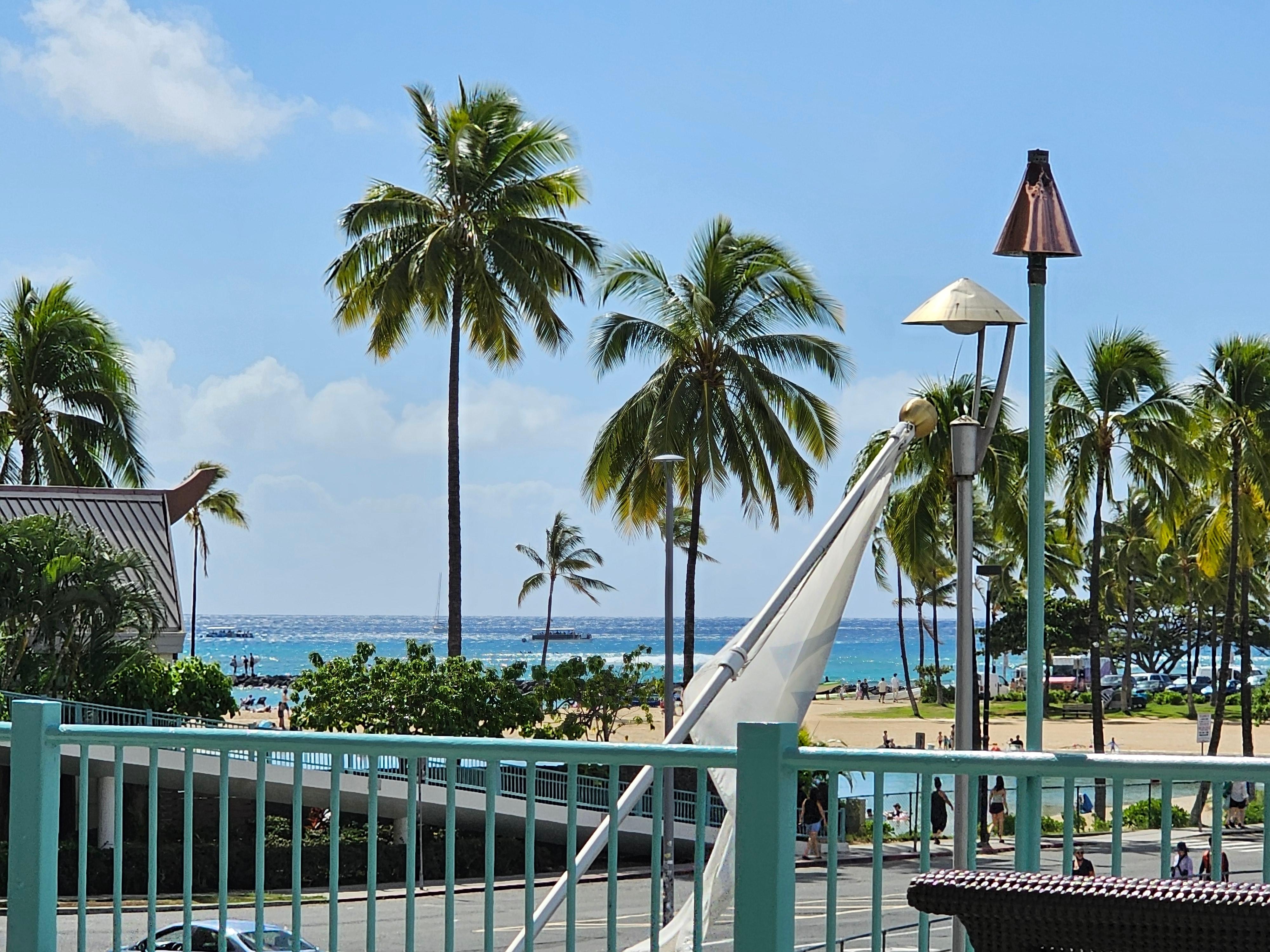 View from deck in on first floor. 