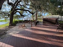 Spacious porch for lounging.