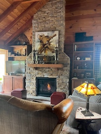 We really enjoyed the beautiful fireplace during the cooler nights and mornings.