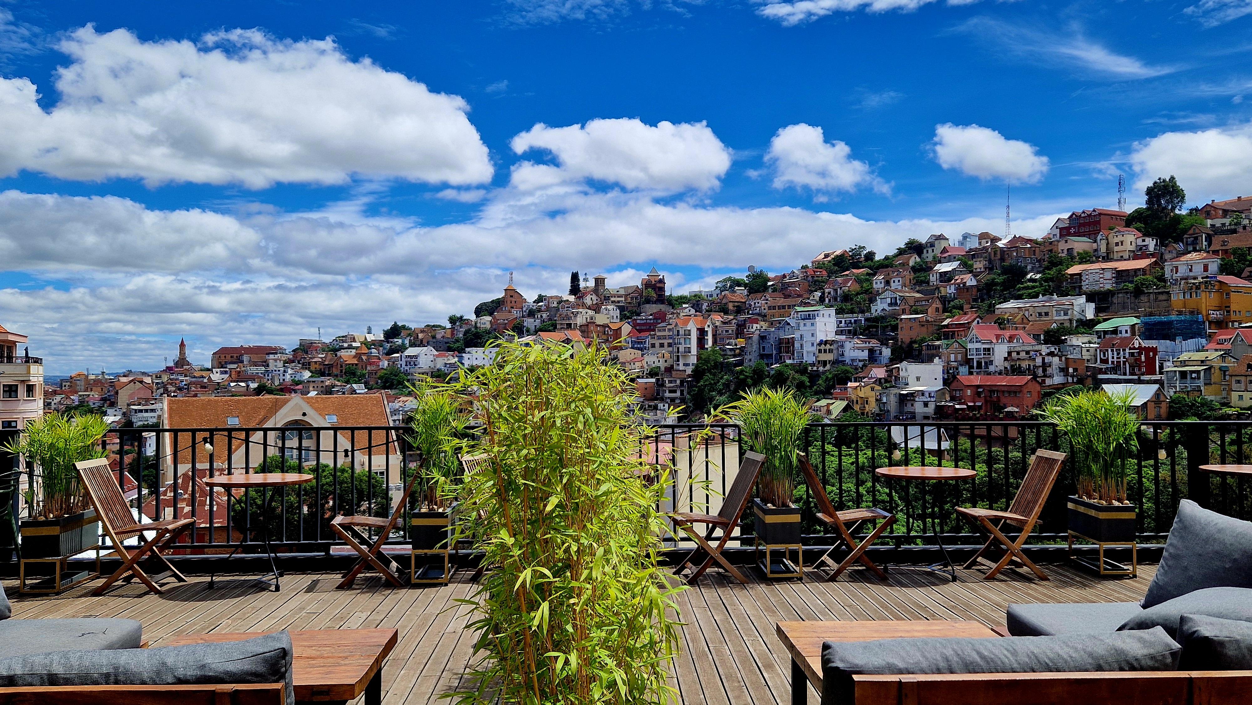 View from the restaurant/bar terrace 