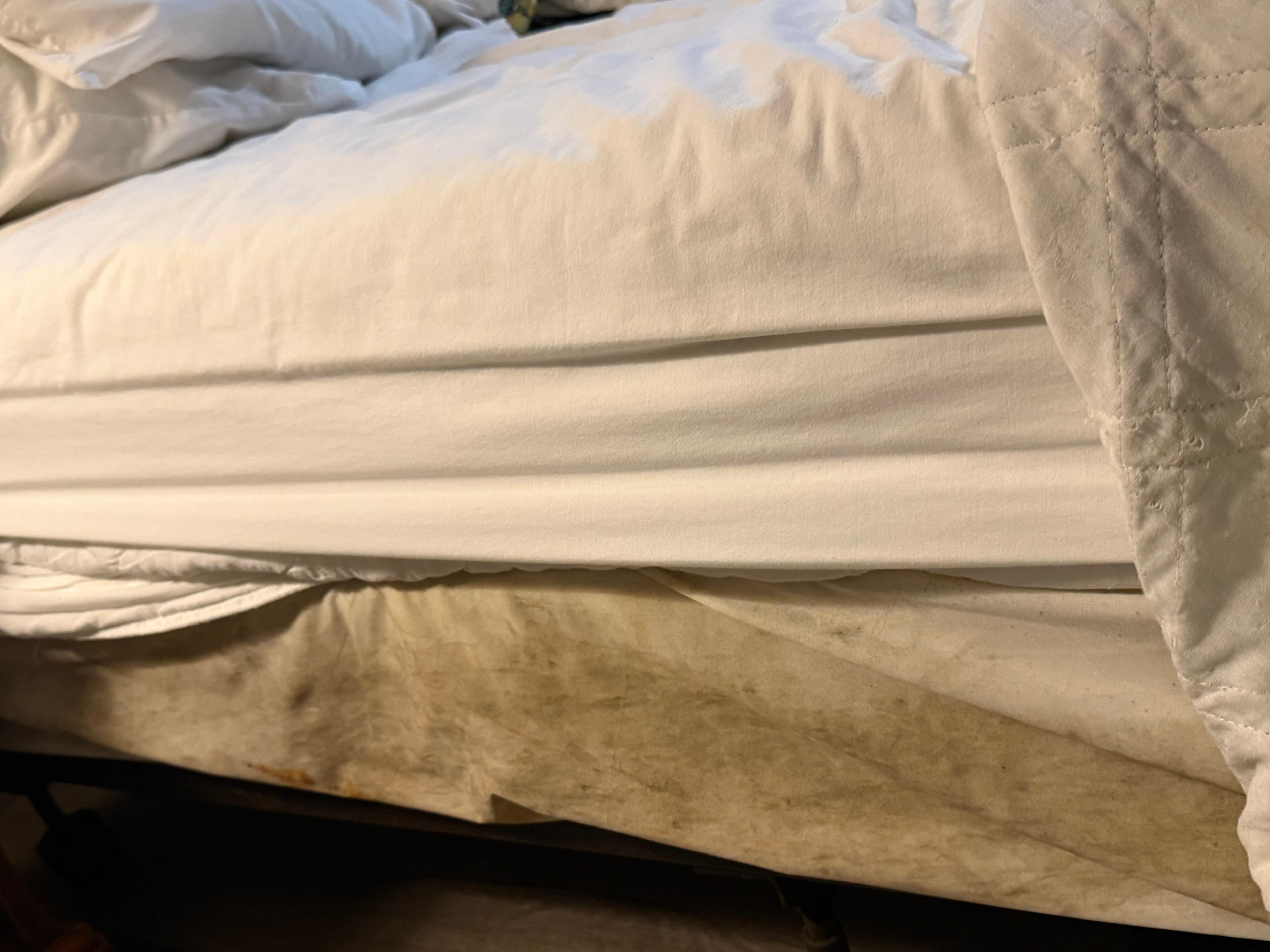 Sheets were so gross we went and bought our own. 