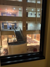 View from the room's only window.