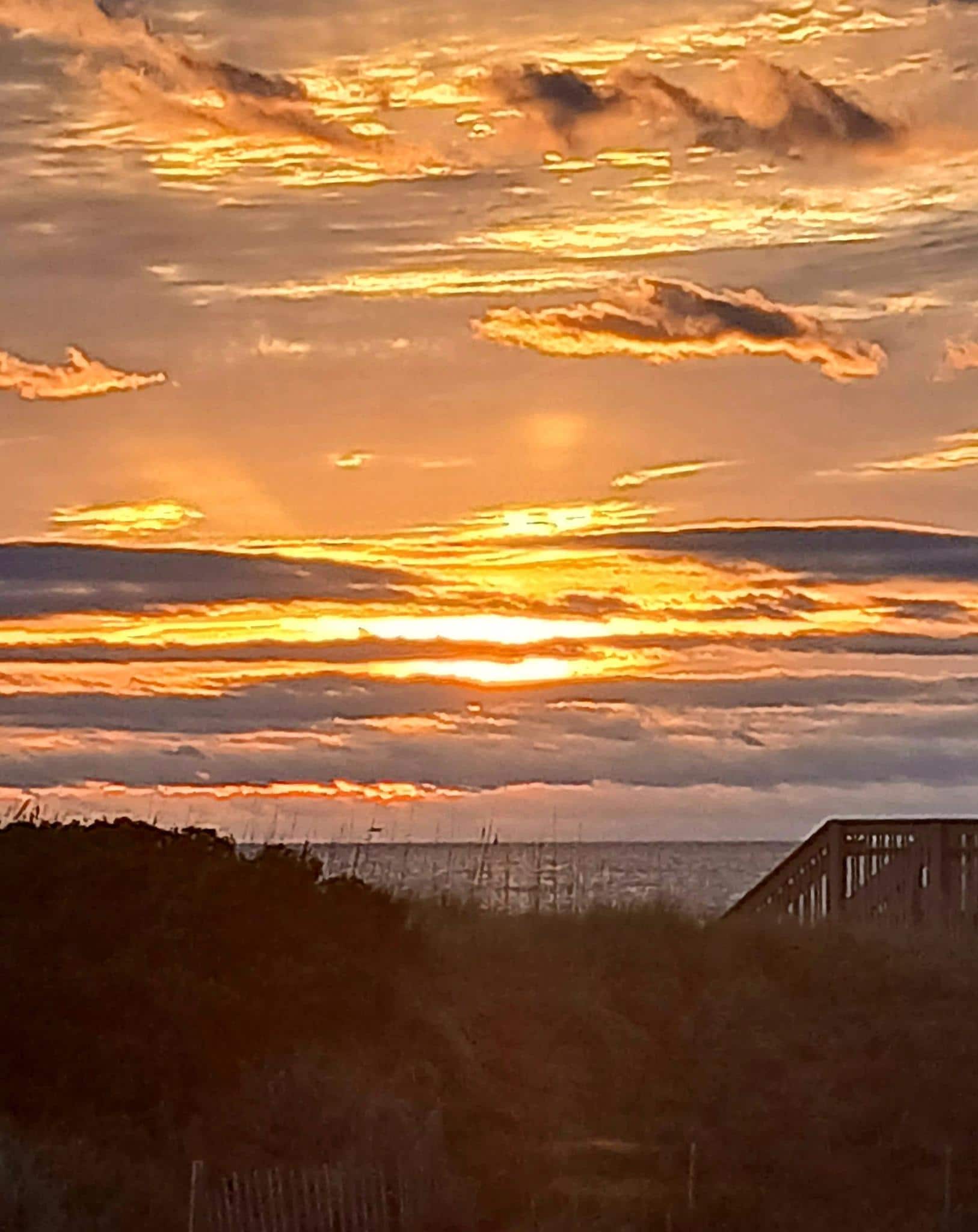 Sunrise from my waterfront-facing room 0/26/25