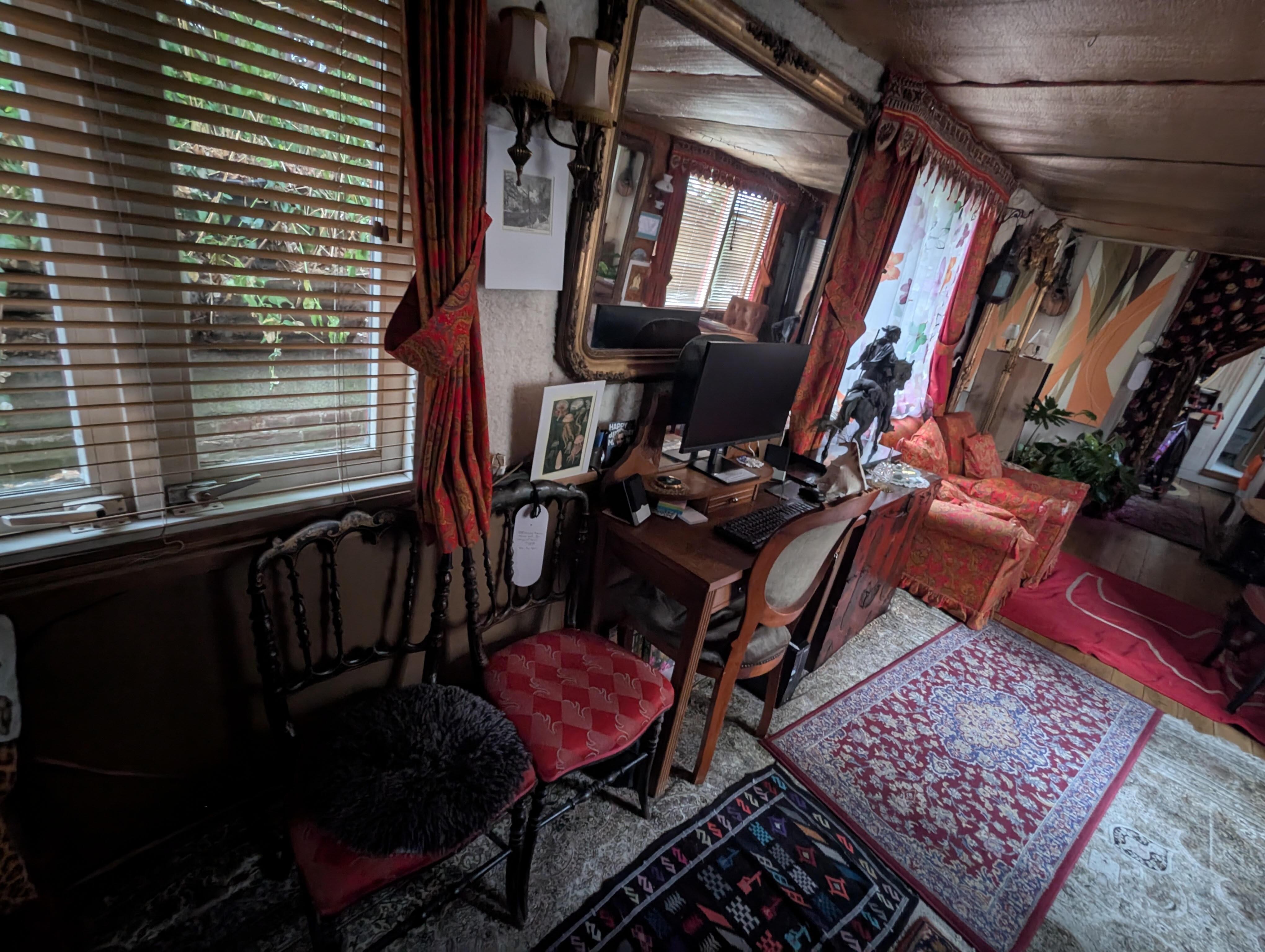 Living room with unusable chairs