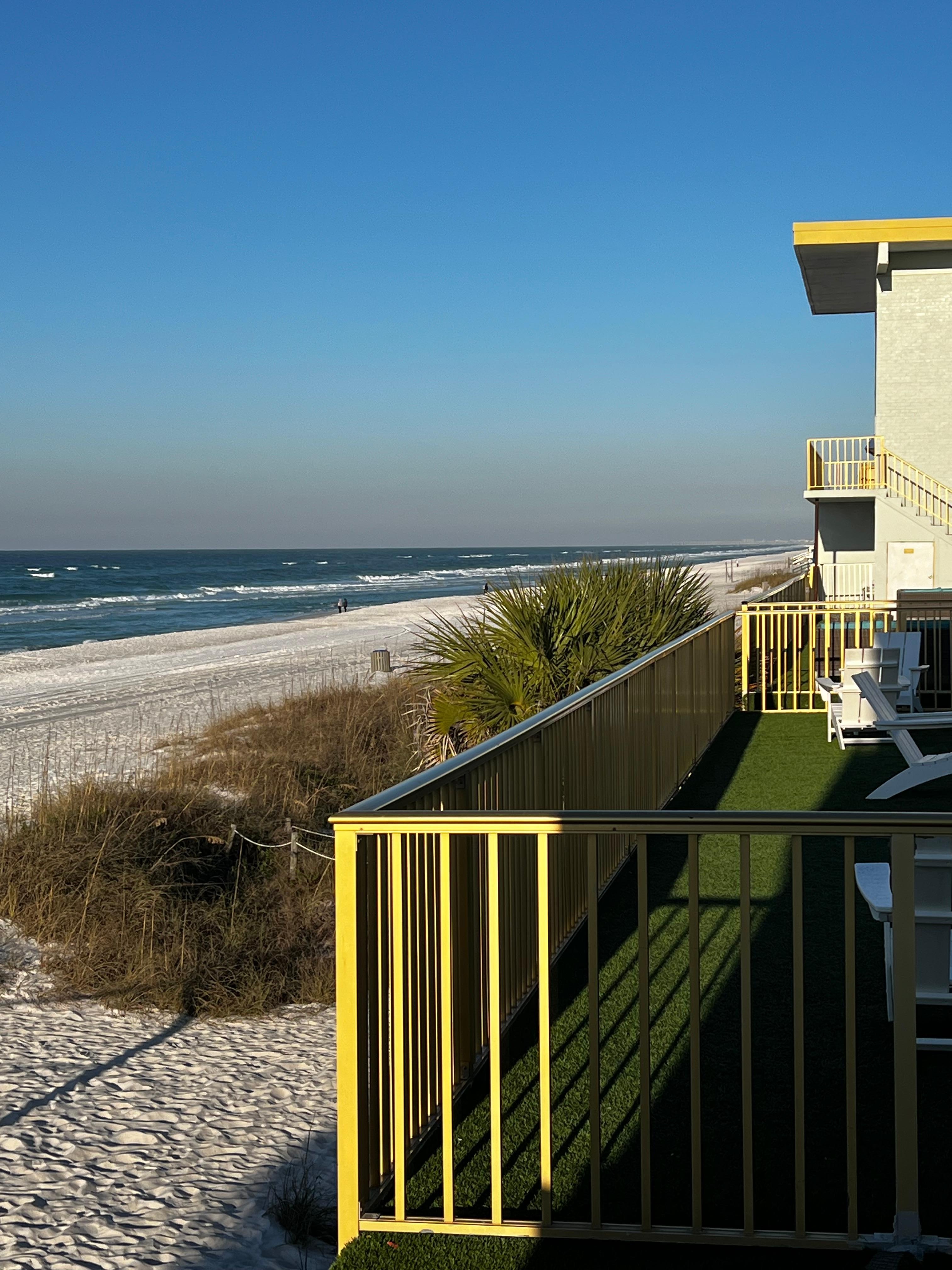 Balcony view facing pier from 225