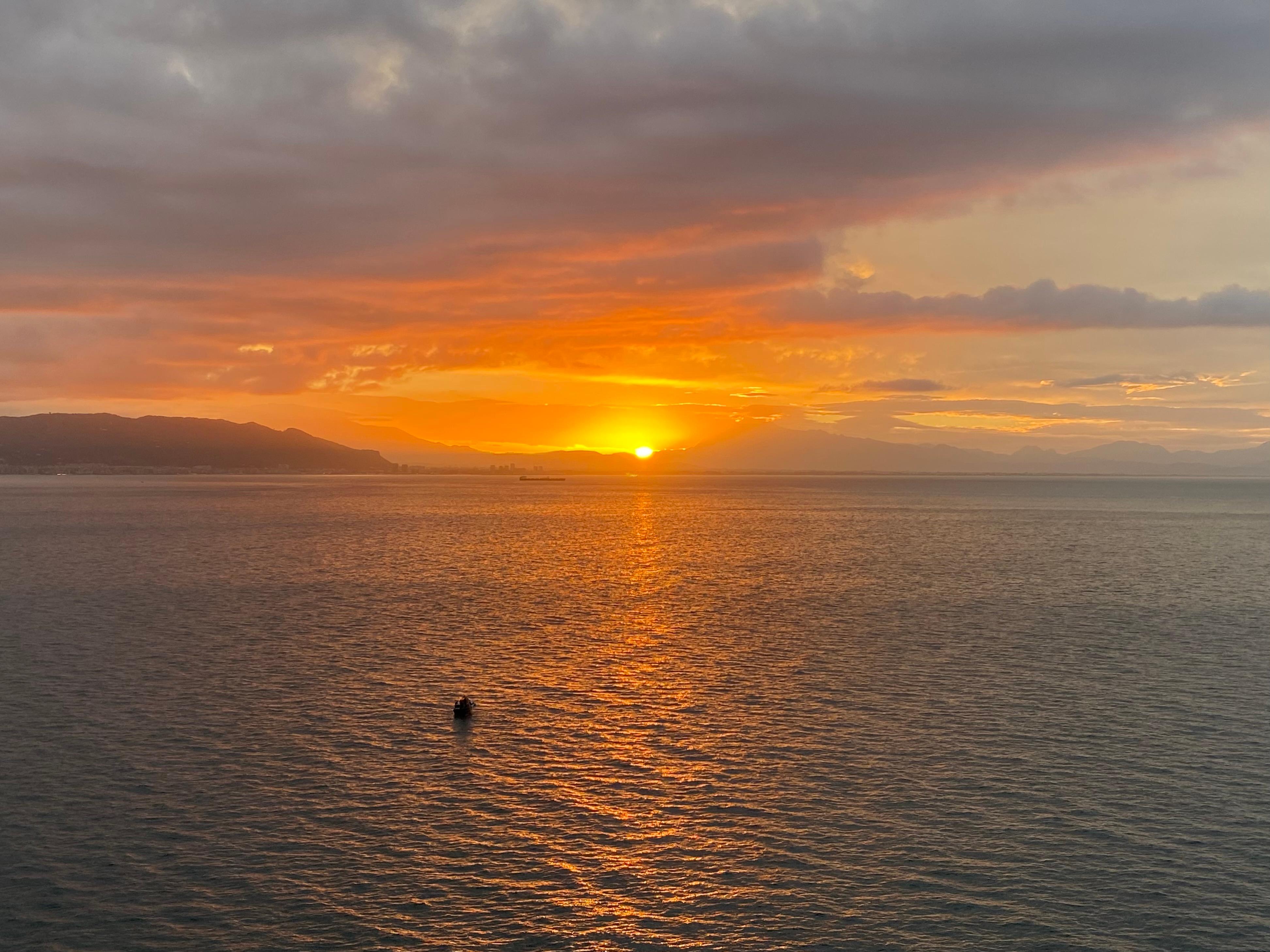 Sunrise from balcony