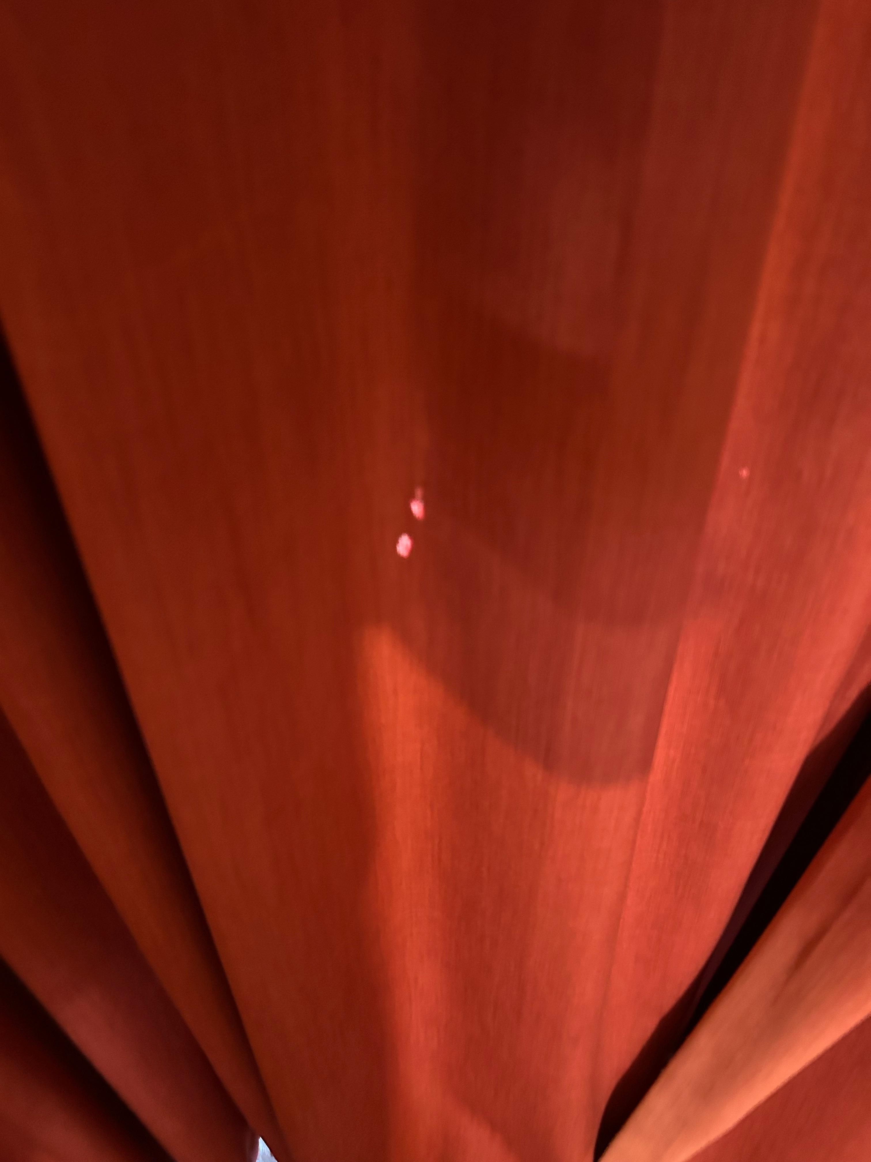 Holes in the curtain lining