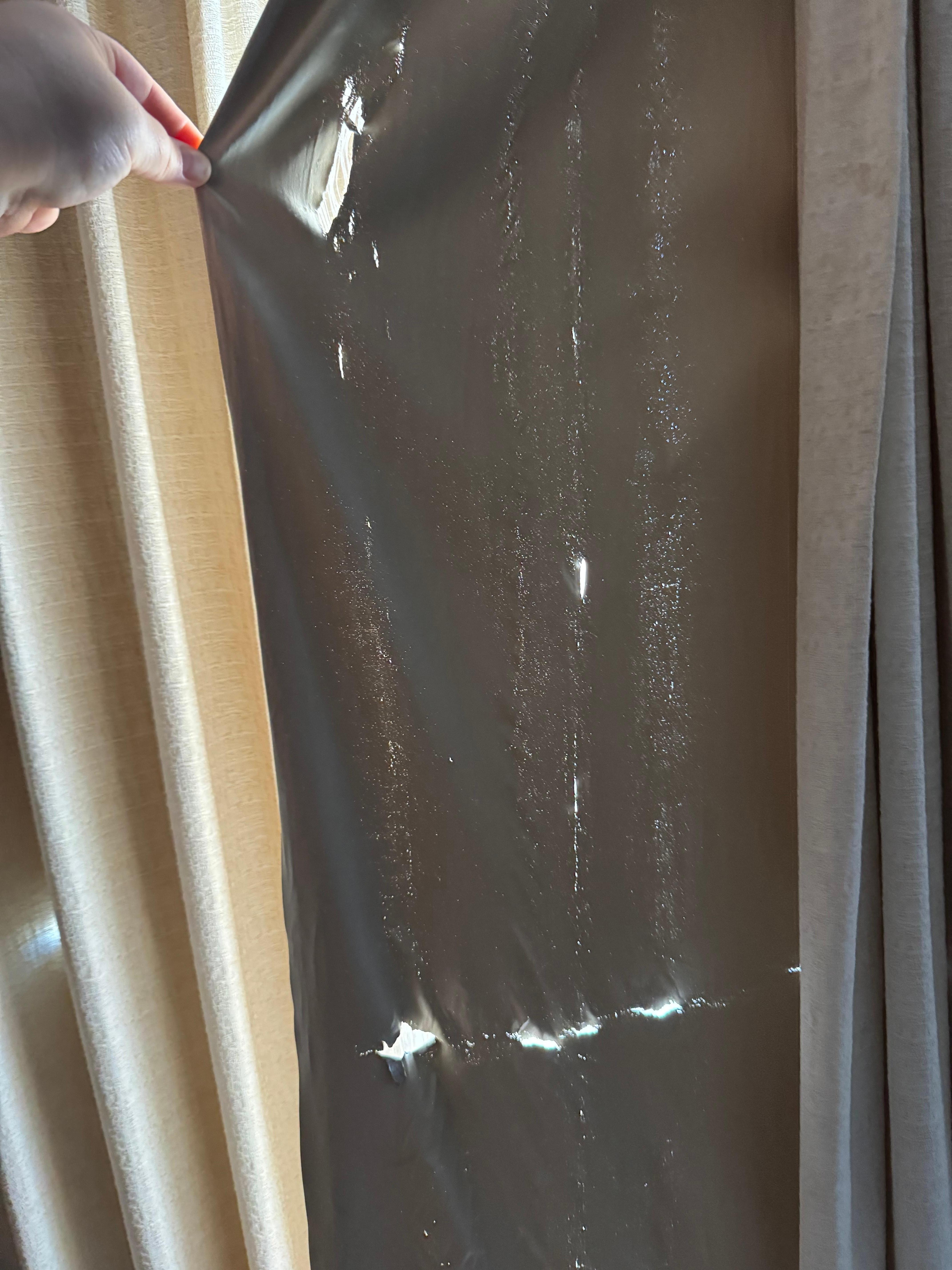 Blackout curtain full of holes and didn't fully close