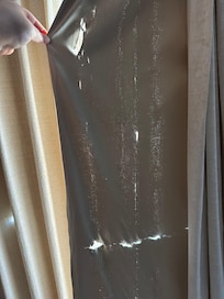 Blackout curtain full of holes and didn't fully close