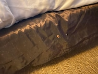 also and unknown stain like gum or something