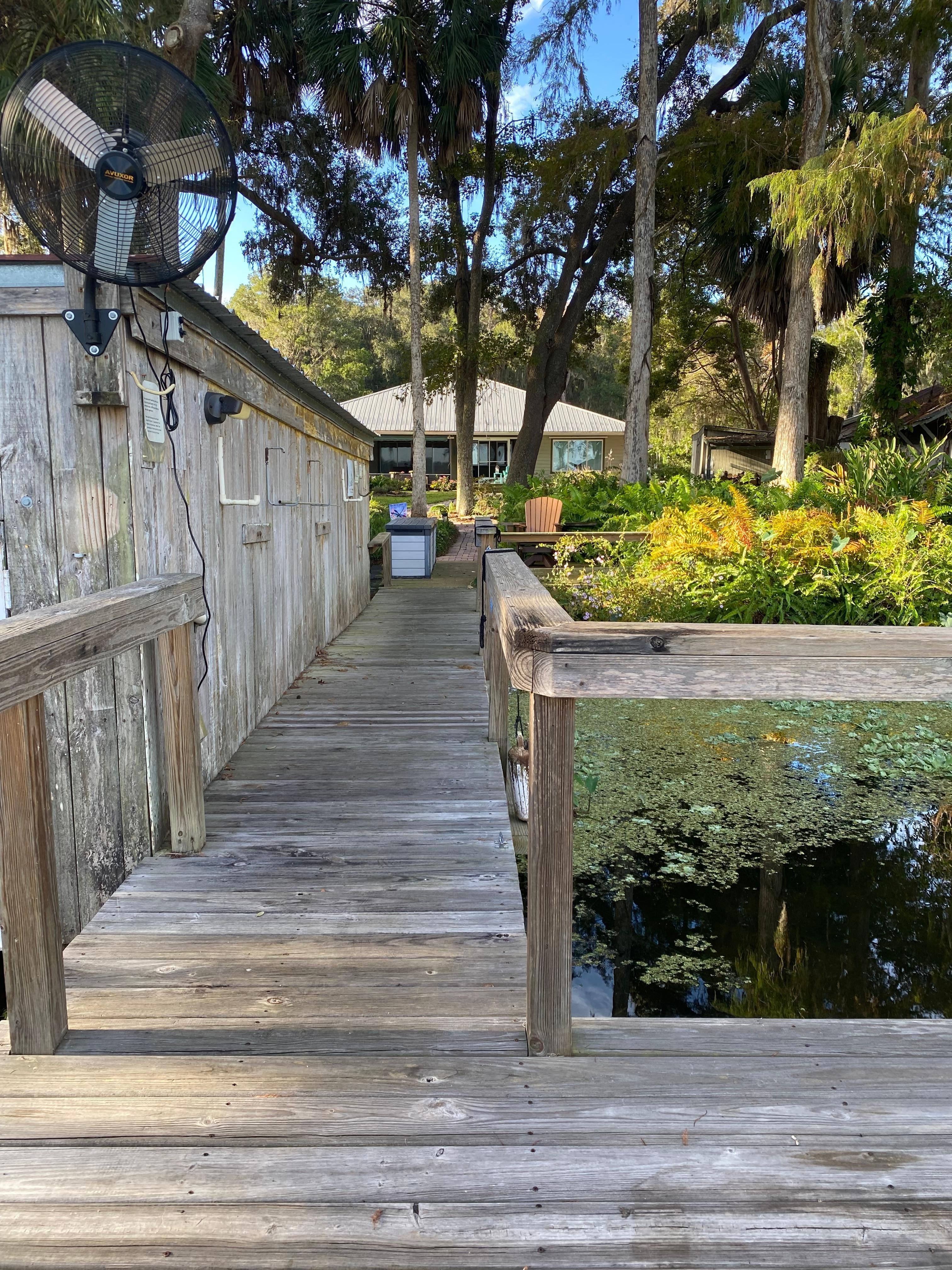 View of the house from the dock.