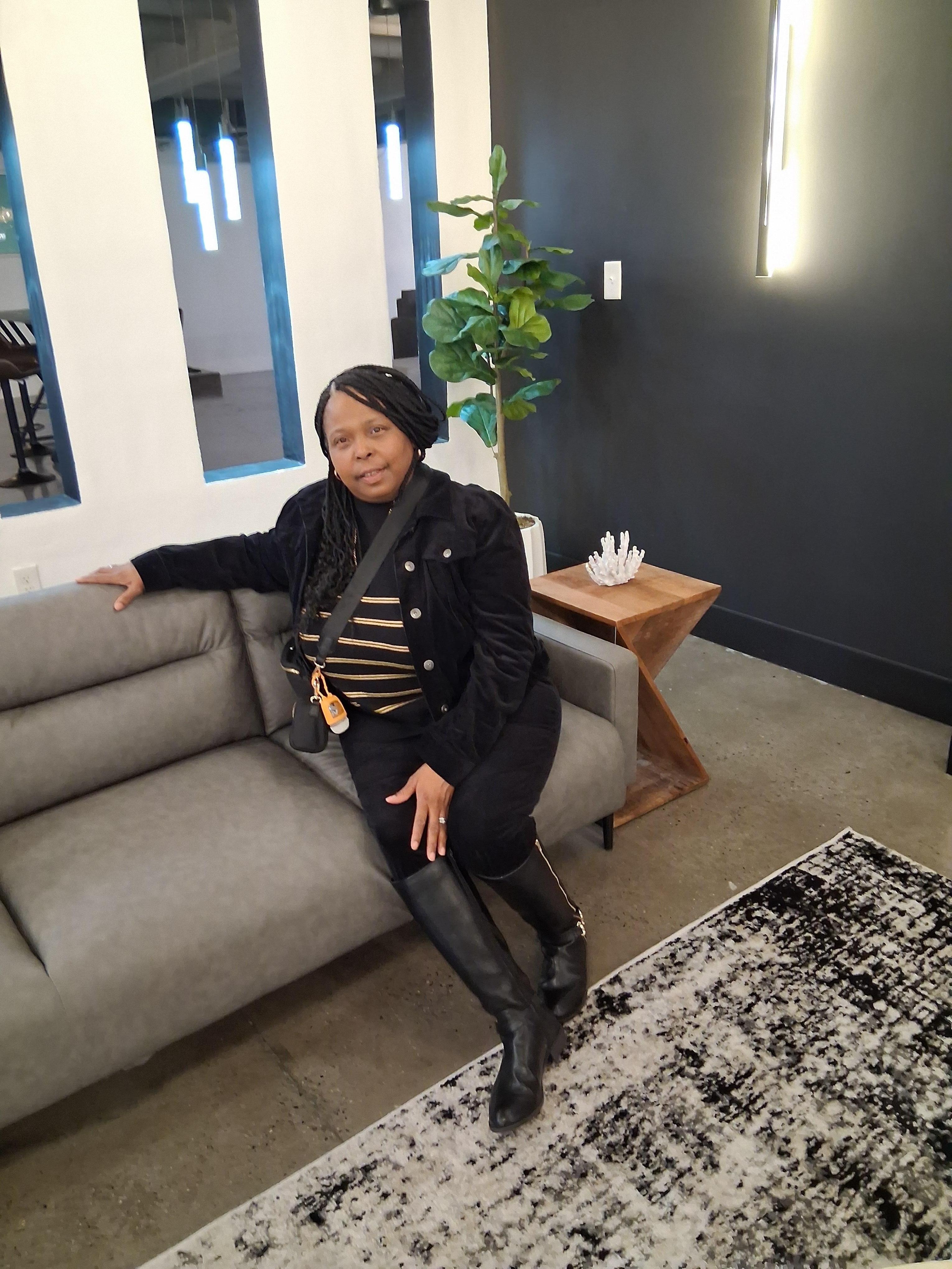 The lobby sitting area. 