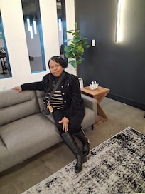 The lobby sitting area.