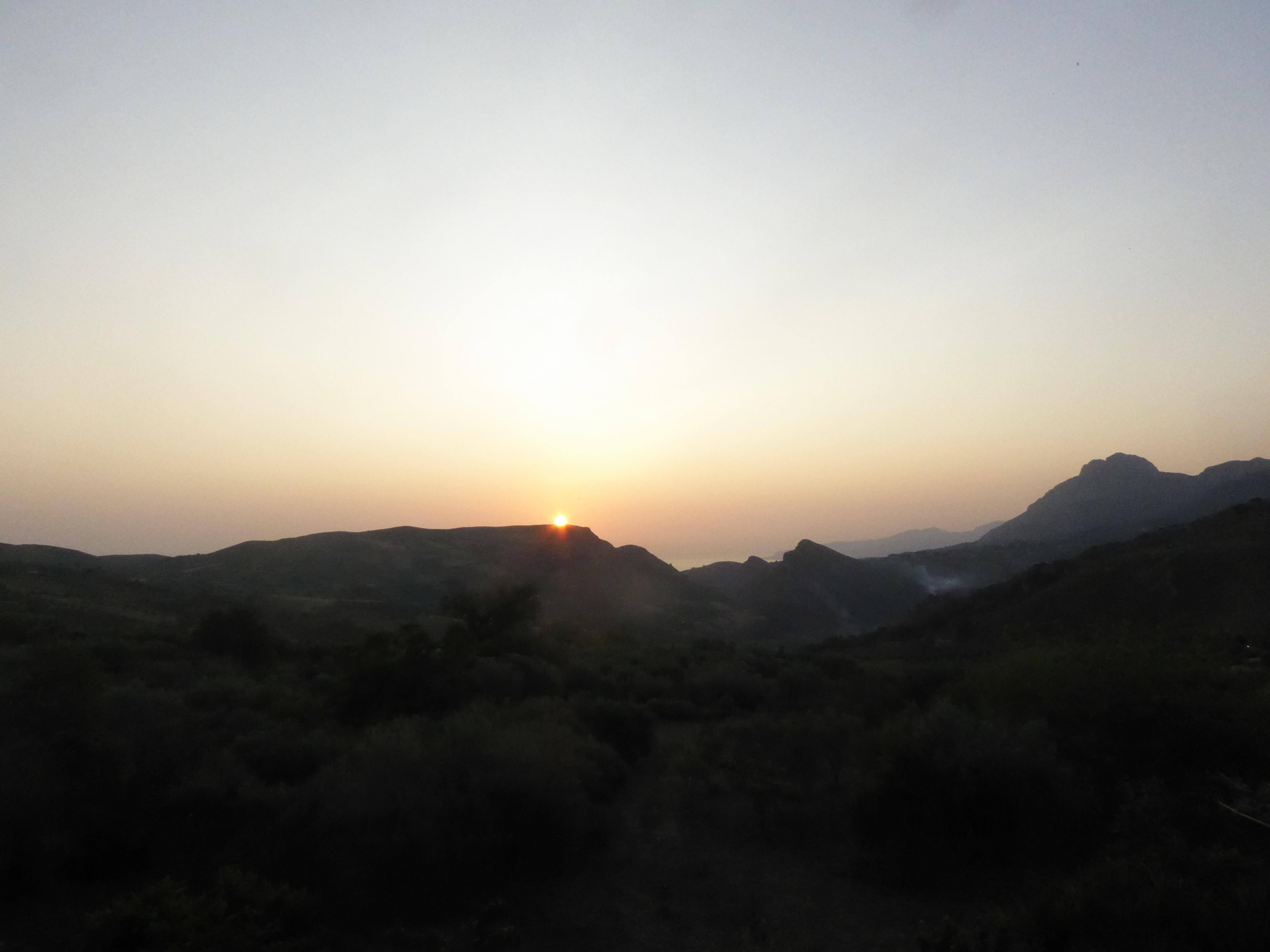 Sunrise from the bedroom balcony...