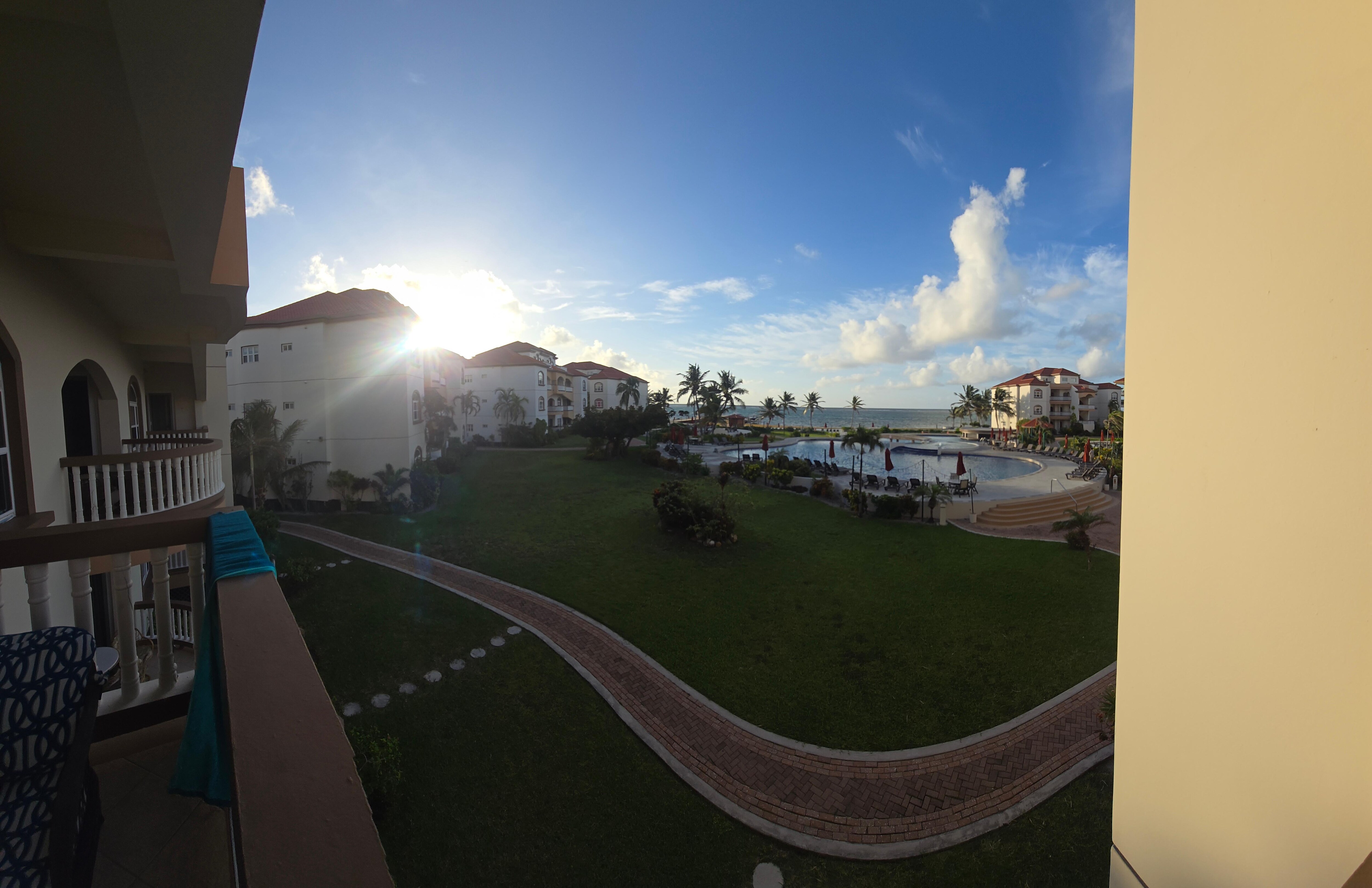 Our view from the balcony!