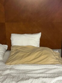 Pillows were child size!
