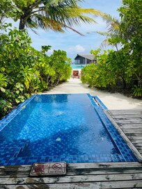 Beach pool villa