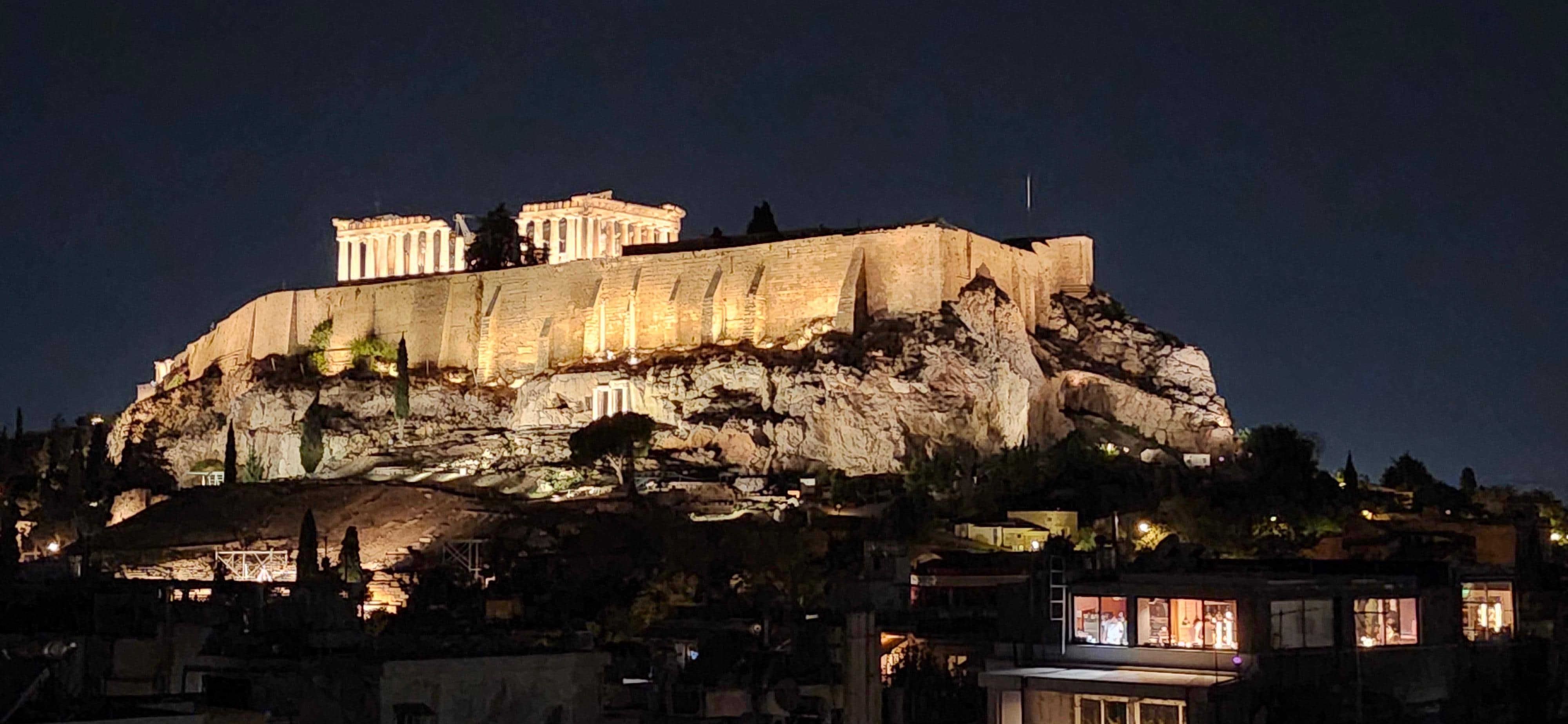 View from roof top lounge