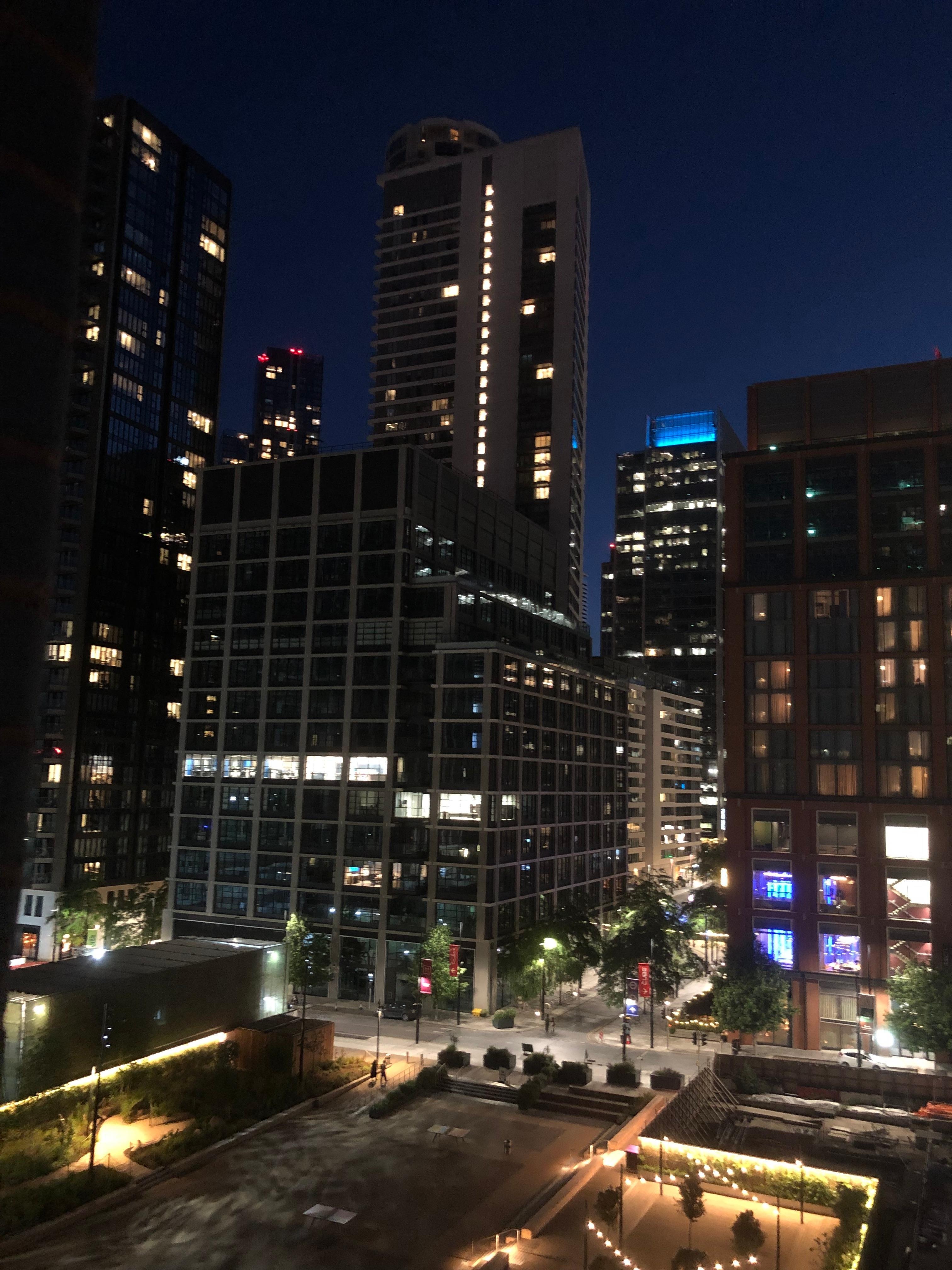 Night time view from the room