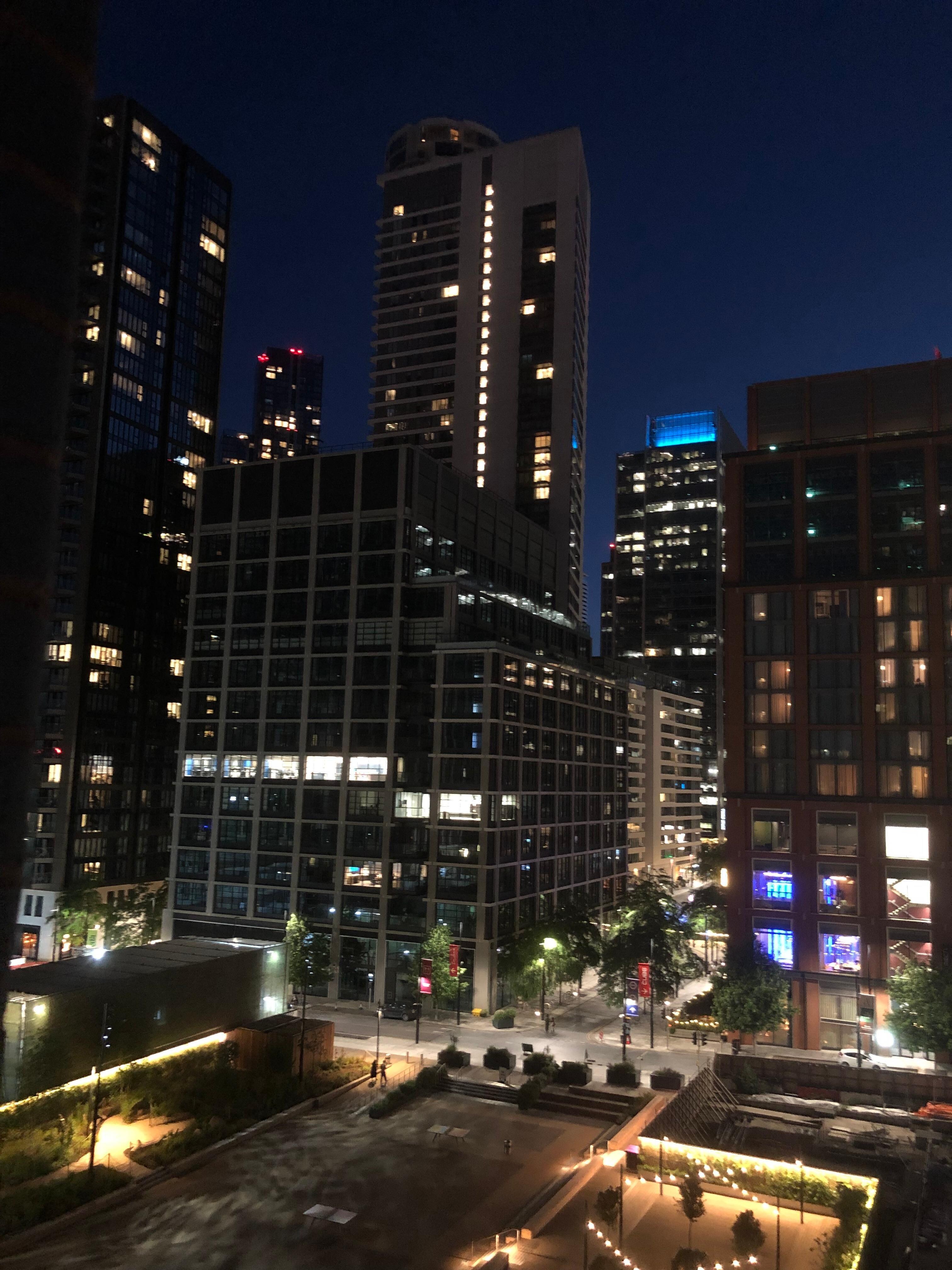 Night time view from the room