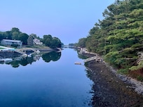 Chauncey Creek toward the beach (from the foot bridge near the property)