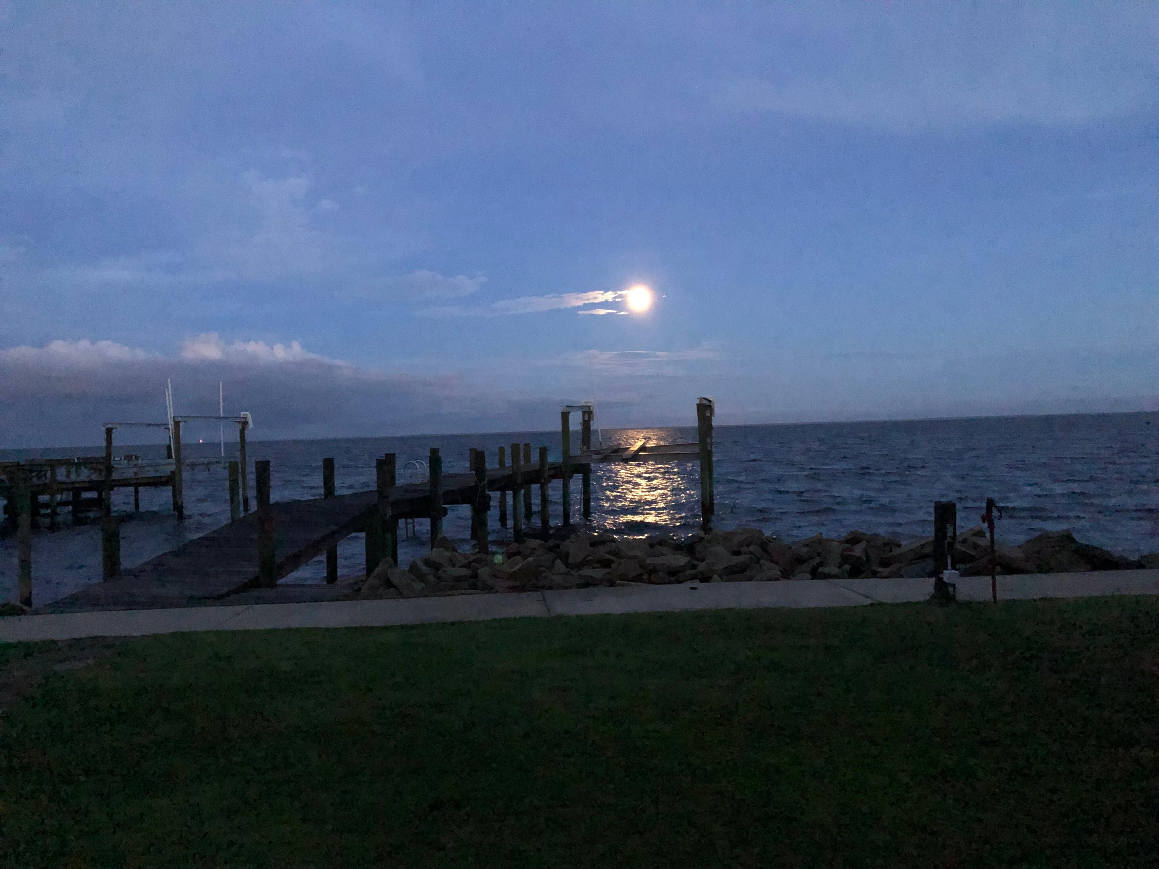 Buck moon about 5:30 AM