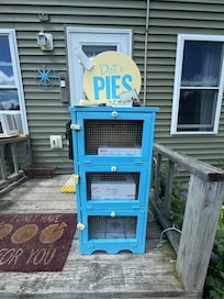 Homemade Pies near Cherryfield. Blueberry and Strawberry-Rhubarb. $25 Each. Super yummy!