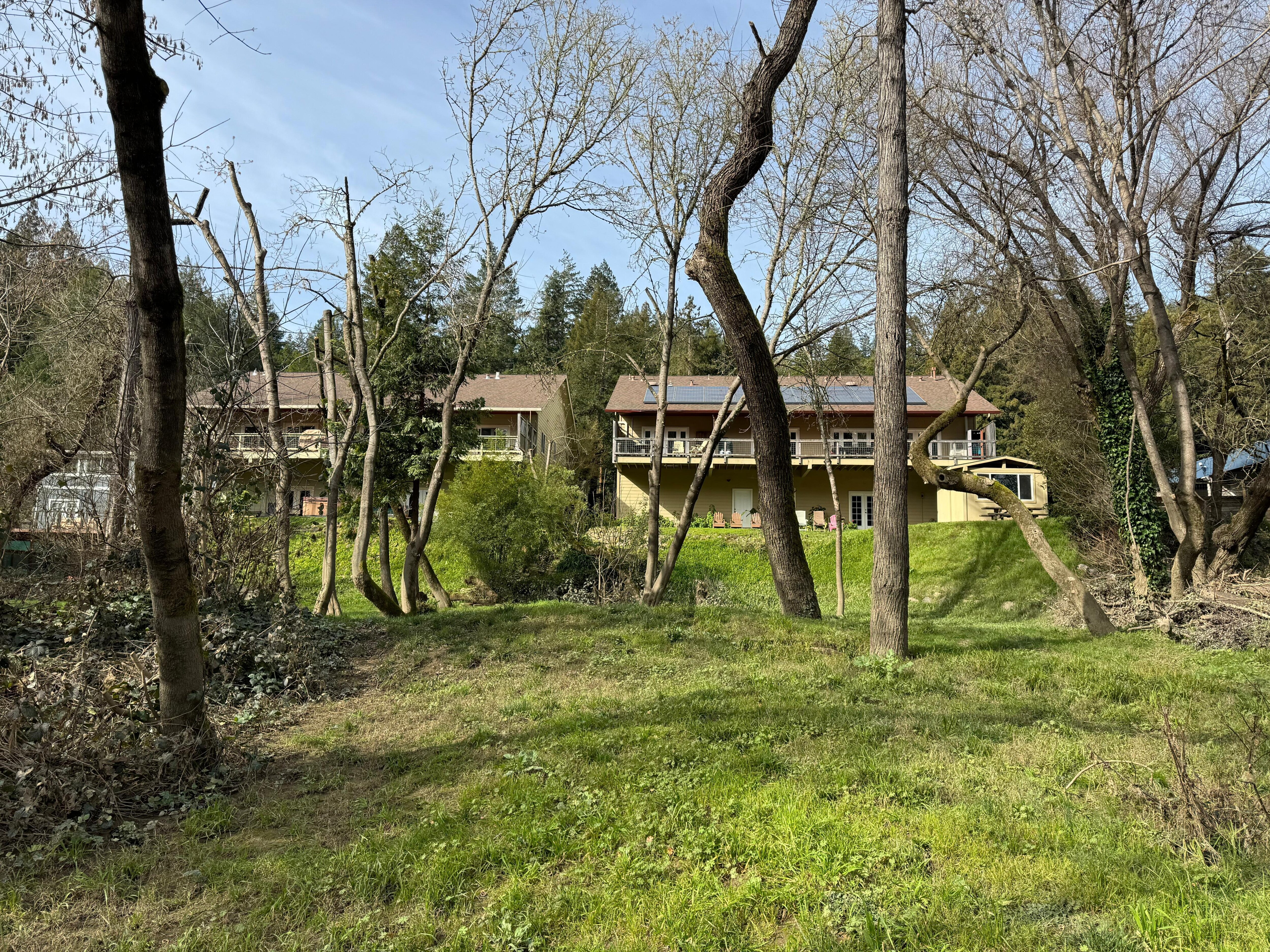 The view from the river.