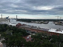View of River Street from hotel rooftop
