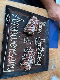 Free dessert from restaurant in hotel