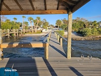 Looking back at property from pier