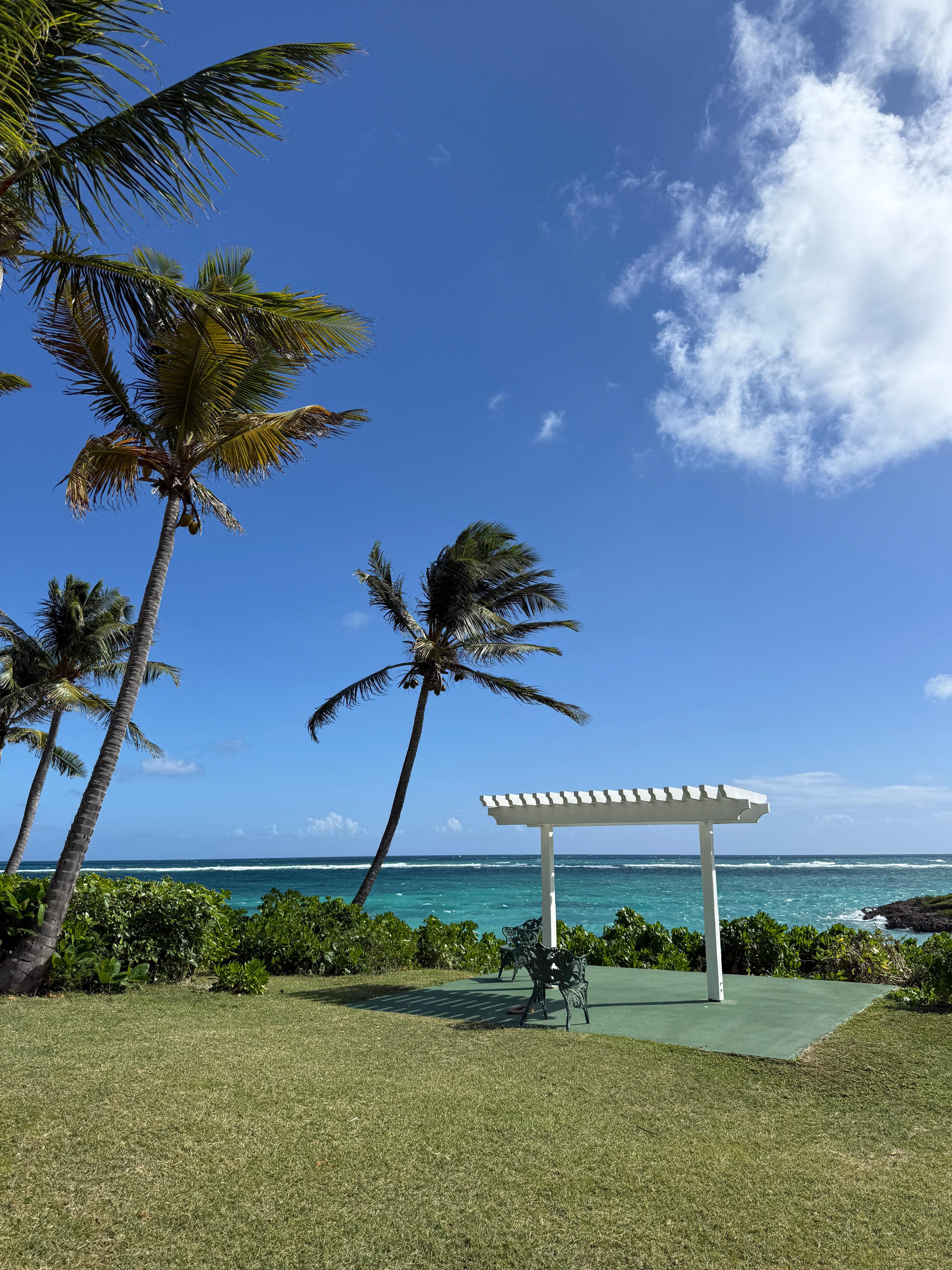 Pergola outside Royal suites. 