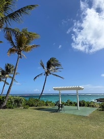 Pergola outside Royal suites.
