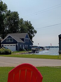 View of channel and lake across the street