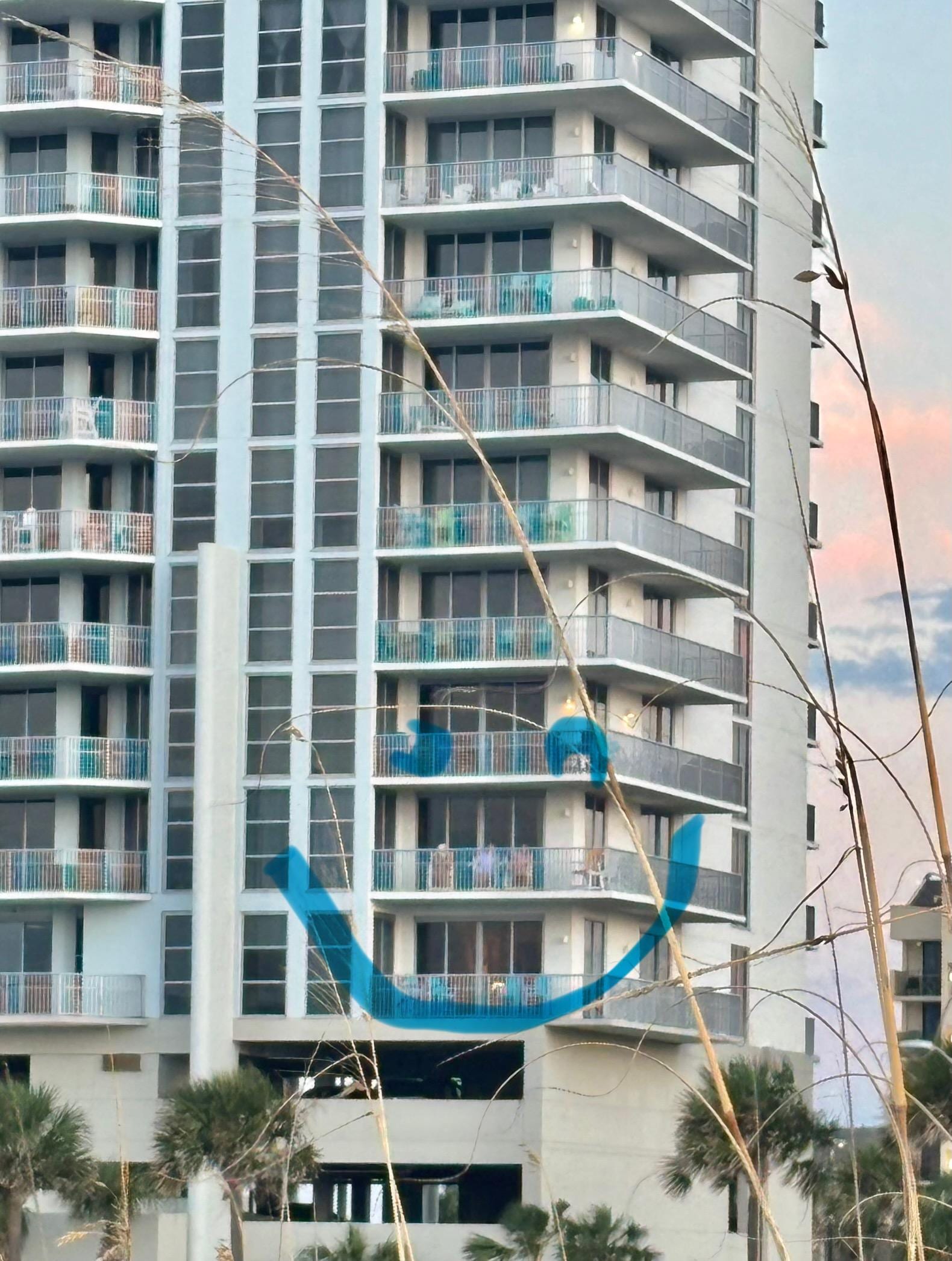 Taken from the beach of my friends on the balcony