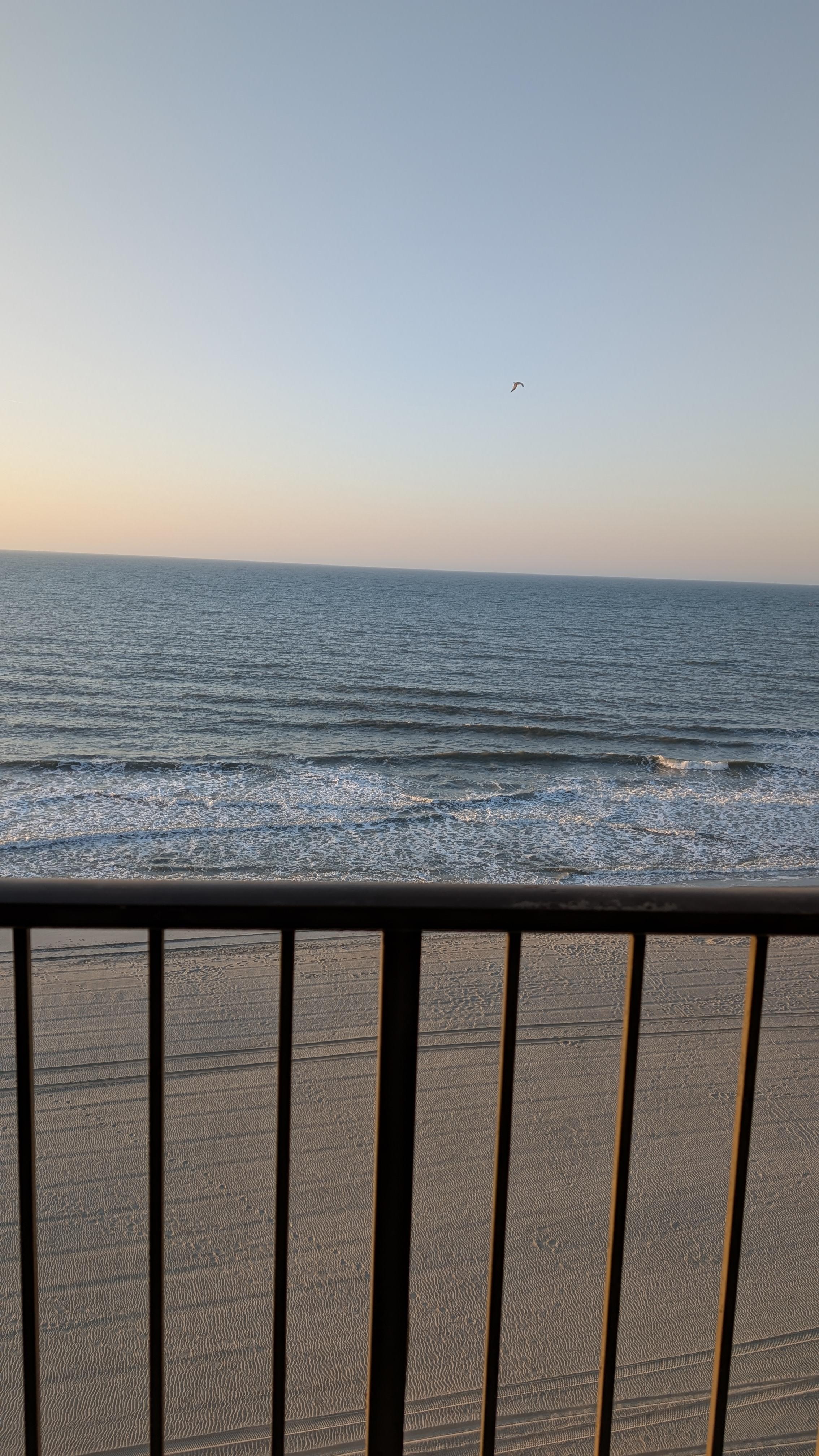 View from the balcony straight out.