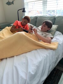 The boys, had a restful and enjoyable stay!