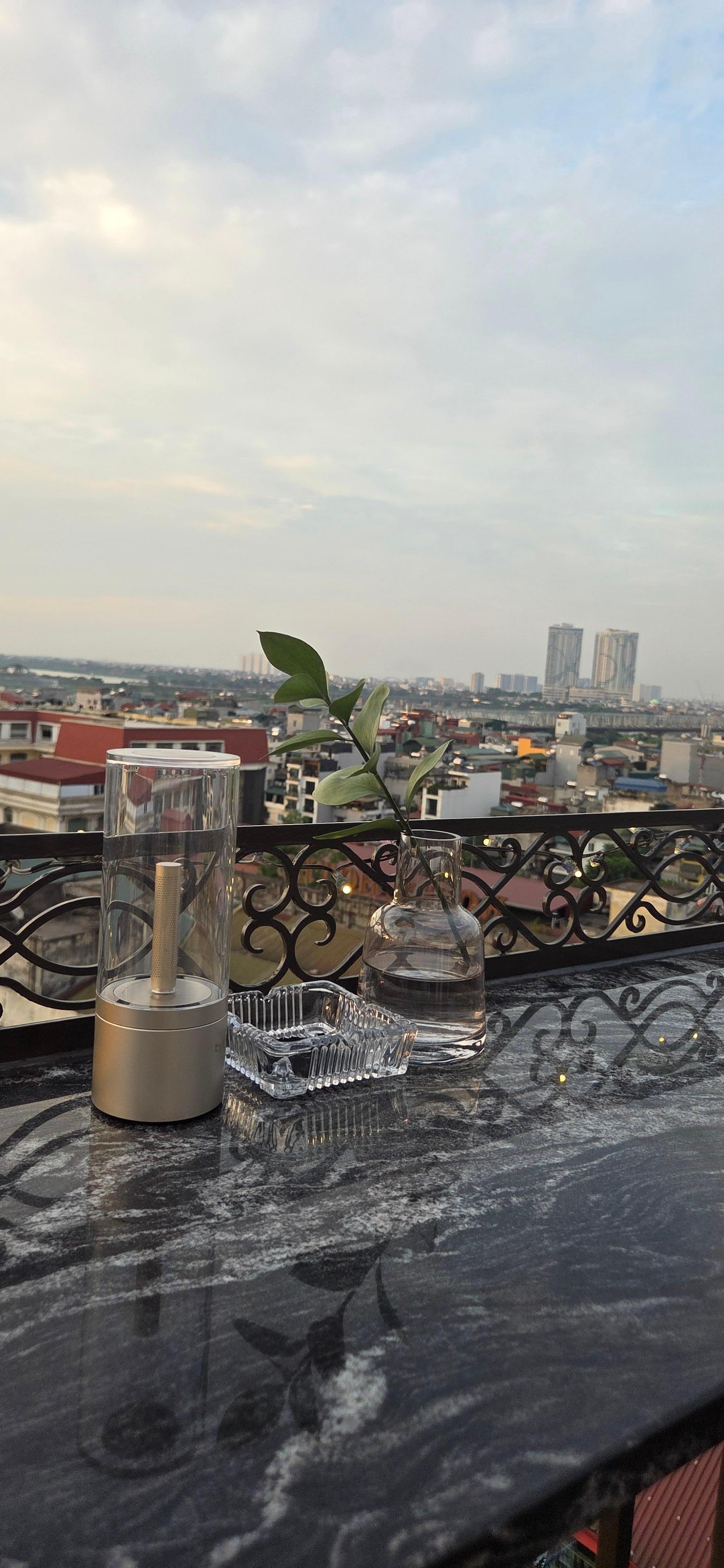 View from the roof top terrace bar