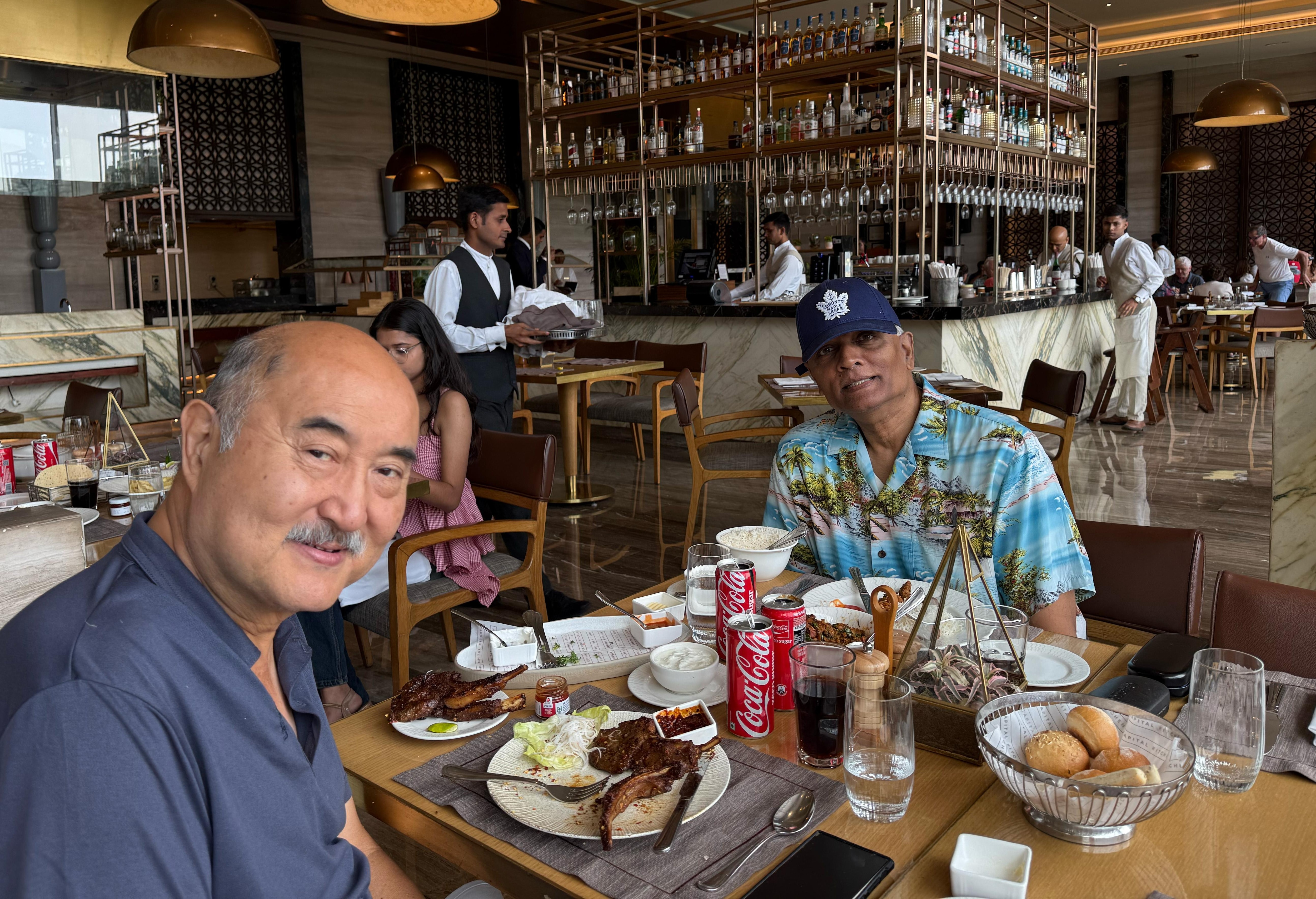 Lunch at the Restaurant.