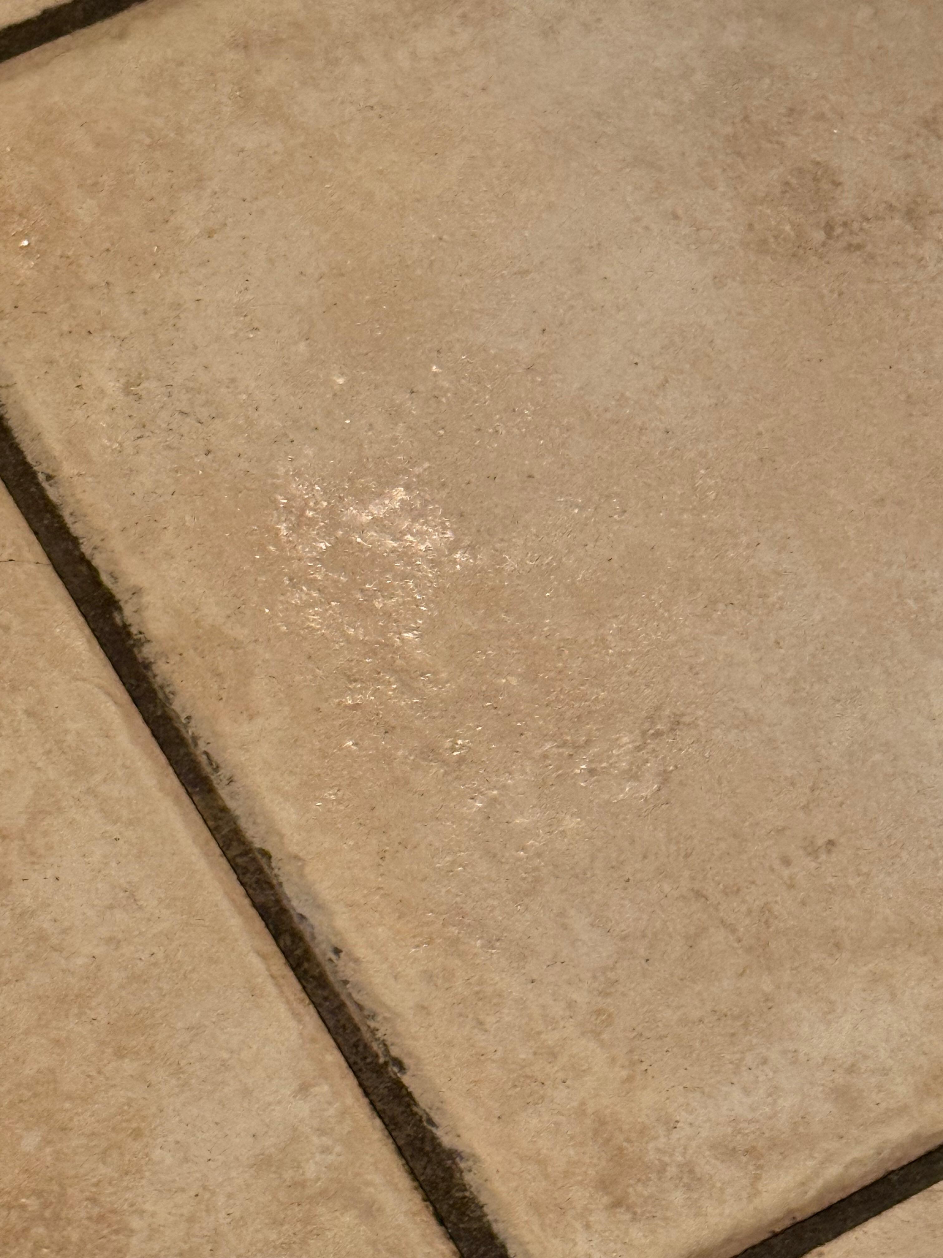 Sticky stuff on floor