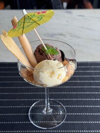 Chocolate and Vanilla Ice Cream