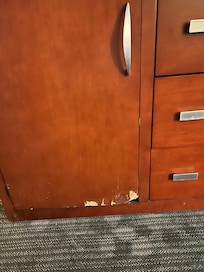 Refrigerator cabinet destruction